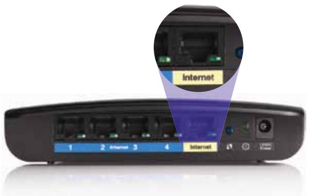 LINKSYS EA4500 - Your Internet cable is not plugged in (Internetkablet er ikke sat i)-meddeelse - 2