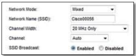 LINKSYS EA4500 - Wireless Settings (Parámetros inalámbricos) - 1