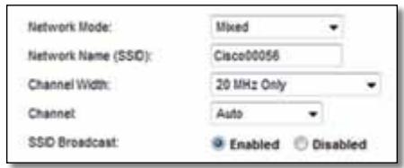 LINKSYS EA4500 - Trädlose indstillinger - 1