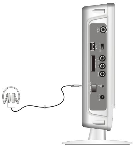 LENCO DVT-1001 - Connecter à des écouteurs - 1