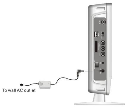 LENCO DVT-1001 - Utiliser l'adaptateur AC - 1