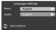 LENCO TFT-721 - Language Setting - 1
