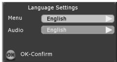 LENCO TFT-721 - Language Setting - 1