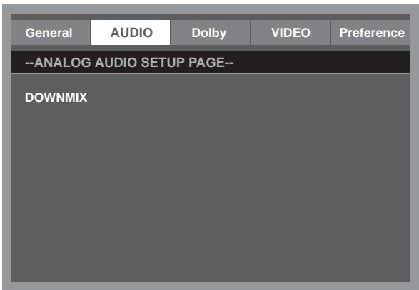 LENCO DVT-2622W - Menu de ajustes Audio (Audio) - 1