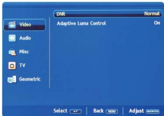LENCO DVT-2622W - Menu Video - 2