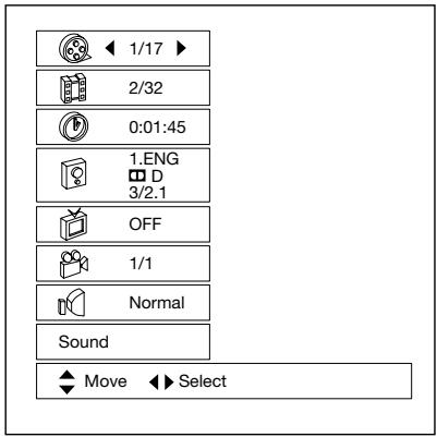 LENCO MES-208 - MENU DES COMMANDES DE LECTURE DES VCD/SVCD - 1