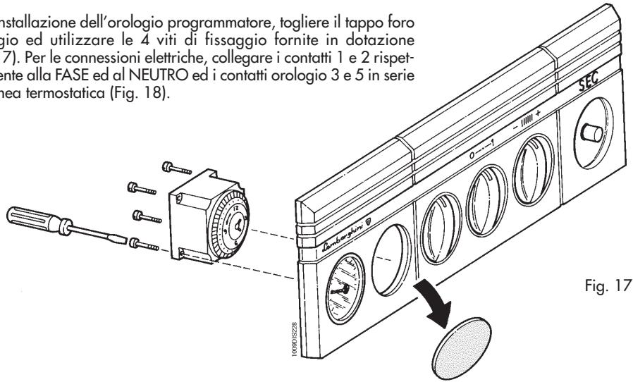 LAMBORGHINI CALORECLIMA SEC 30 - MONTAGGIO KIT OROLOGIO PROGRAMMATORE - 1