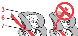 BRITAX KIDFIX SICT - Autogurt in die roten Gurtführungen am Kindersitz einlagen. - 2