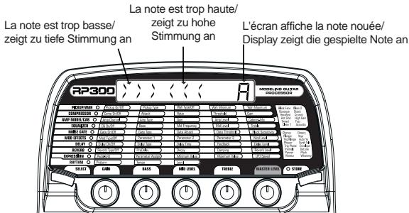 DIGITECH RP300 - Tuner-Modus - 1