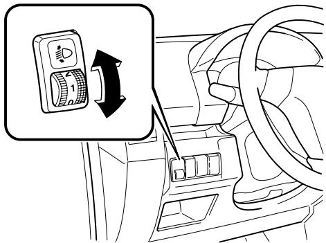 MAZDA 5 - Réglage de hauteur des phares - 1
