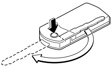 MAZDA 5 - Méthode d'extension/escamotage de la clé (Clé de type escamtable) - 1