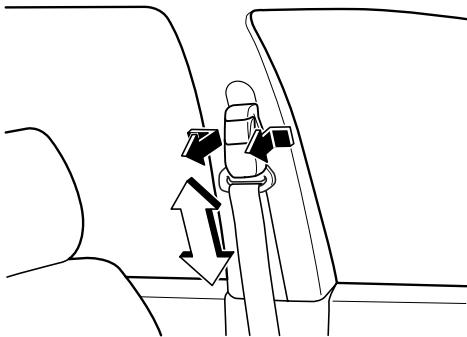 MAZDA 5 - Dispositif de réglage du baudrier avant - 1