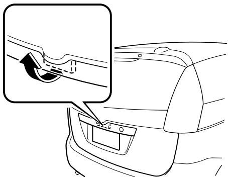 MAZDA 5 - Ouverture et fermetre du hayon Ouverture du hayon - 1