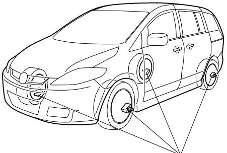 MAZDA 5 - Système de surveillance de pression des pneus* - 1