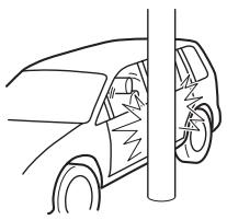 MAZDA 5 - Limites de déploiement des coussins d'air lateraux et des rideaux de sécurité gonflables - 2