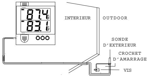 OREGON EM-899 - AMARRAGE DE LA SONDE D'EXTERIEUR - 1