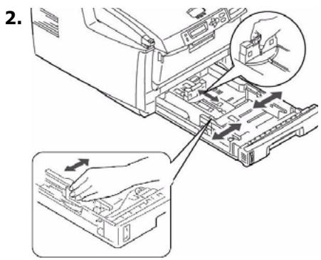 OKI C5550NMFP - Colocacao do papel - 2