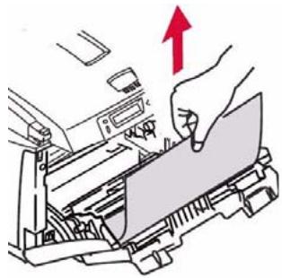 OKI C5550NMFP - Eliminação de atolamentos de papel Na impressora (cont.) - 2
