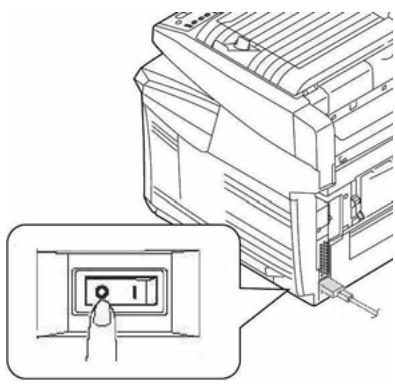 OKI C5550NMFP - Desligue a impressora! - 1