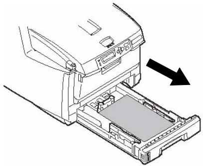 OKI C5550NMFP - Dégagement des bourges   Bourges dans l'imprimante (suite) - 4