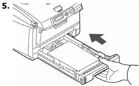 OKI C5550NMFP - Colocacao do papel - 5