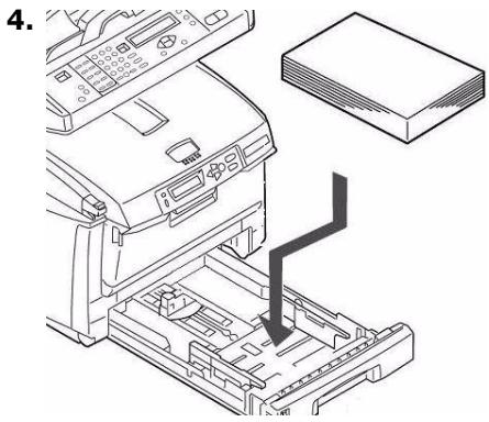 OKI C5550NMFP - Colocacao do papel - 4