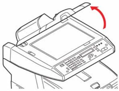 OKI C5550NMFP - Maintenance (suite) Nettoyage du verre du CAD - 1