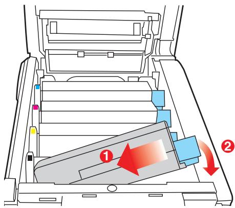 OKI C5550NMFP - Remplacement de la cartouche de toner (suite) - 5