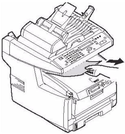 OKI C5550NMFP - Eliminação de atolamentos de papel Na impressora (cont.) - 1