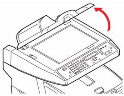 OKI C5550NMFP - Manutenção Limpeza do vidro do AAD - 1