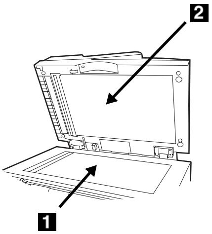 OKI C5550NMFP - Maintenance (suite) Nettoyage du verre du CAD - 2