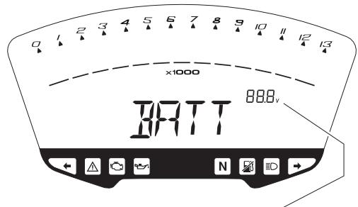 DUCATI 1098 - Indicateur de tension de batterie (BATT) - 1