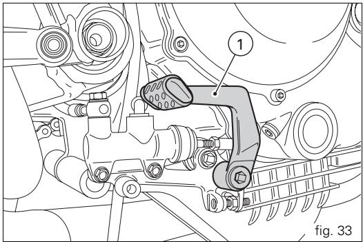 DUCATI 1098 - Pédale de sélecteur de vitesse (fig. 34) - 1