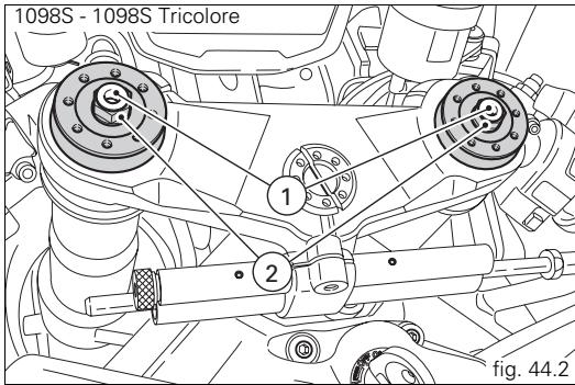DUCATI 1098 - Des vis extérieures permettent de : - 2