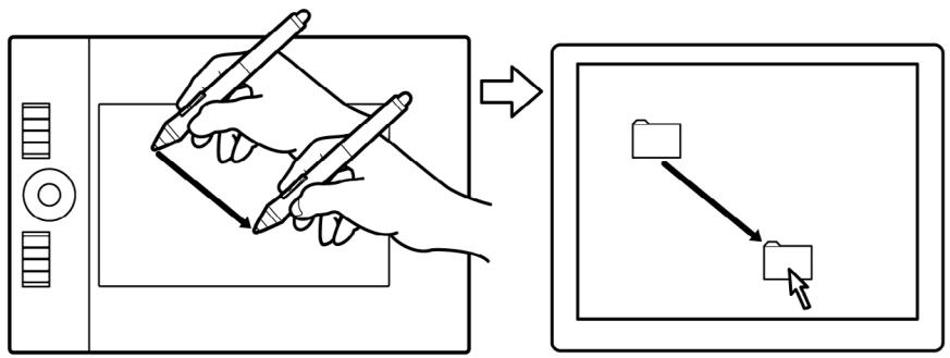 WACOM INTUOS4 MOUSE, INTUOS4 MOUSE, INTUOS4 XL A3 WIDE CAD, INTUOS4 XL A3 WIDE DTP - Déplacement - 1