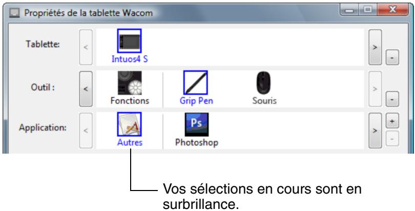 WACOM INTUOS4 MOUSE, INTUOS4 MOUSE, INTUOS4 XL A3 WIDE CAD, INTUOS4 XL A3 WIDE DTP - Ouverture du panneau de configuration - 3