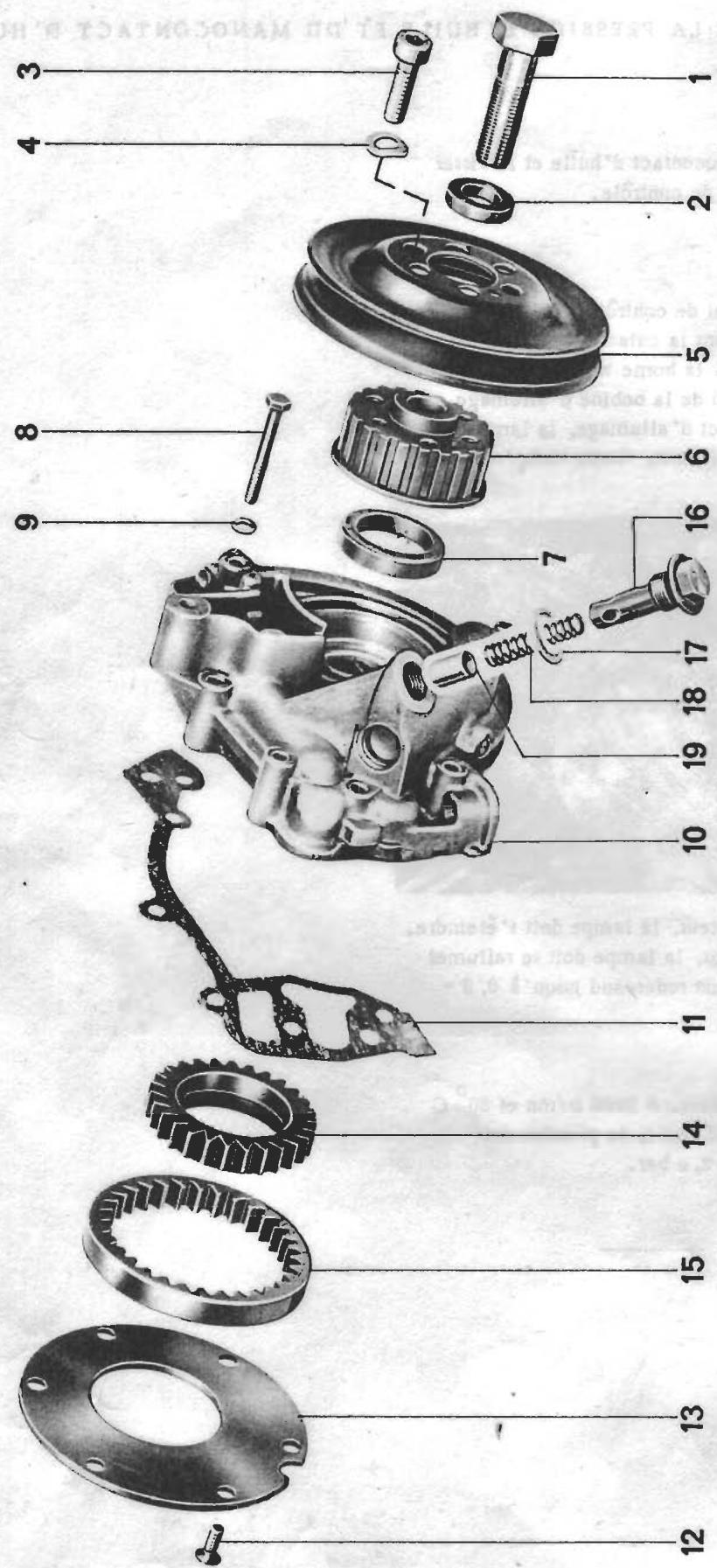 PORSCHE 924 - CONTROLE DE LA PRESSION D'HUIL ET DU MANOCONTACT D'HUIL - 2