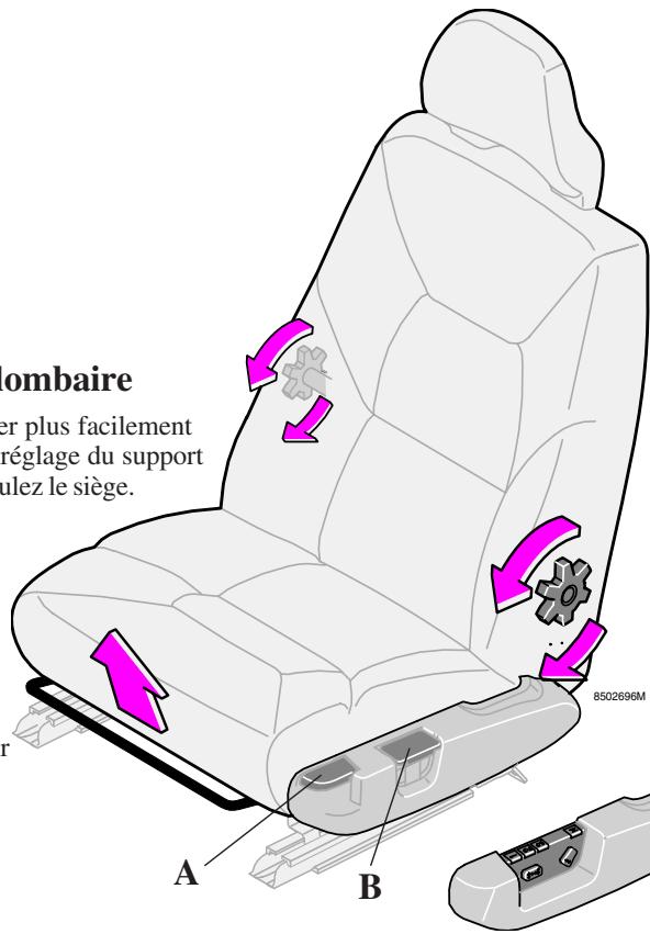 VOLVO V70 - Réglage en longueur d'assise - 1