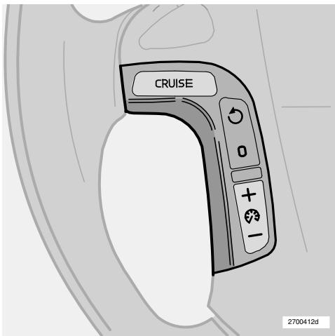 VOLVO V70 - Distance restante à parcourir jusqu'à ce que le réservoir de carburant soit vide - 1