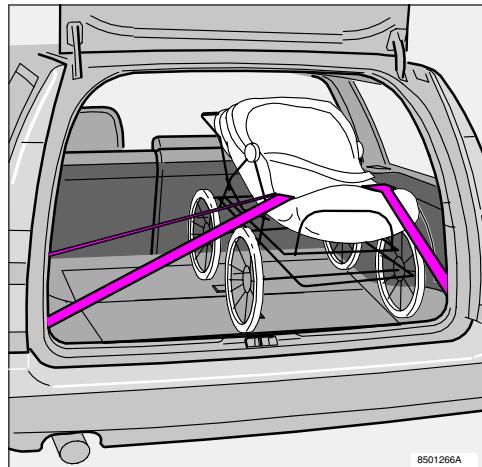 VOLVO V70 - Important lors du chargement : - 1