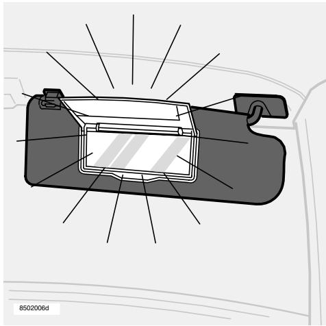 VOLVO V70 - Éclairage intérieur - 1