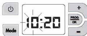 CONCORDE ARKADI - 9- Mise à l'heure de l'horloge et du jour : - 2