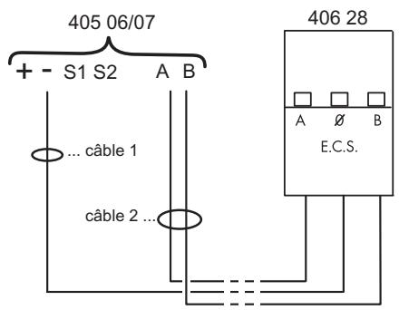 LEGRAND 406 28 - Câblage de la liaison entre l'ecs et le cmsi - 2