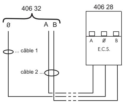 LEGRAND 406 28 - Câblage de la liaison entre l'ecs et le cmsi - 1