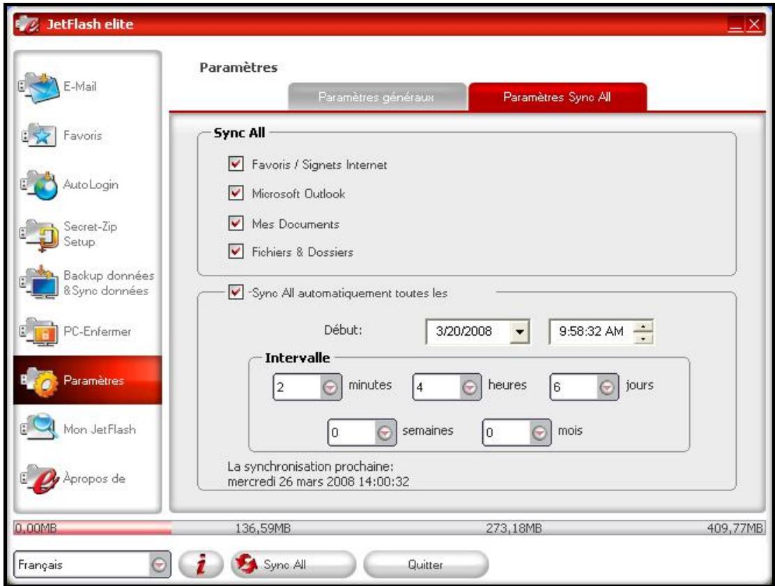 TRANSCEND TS256MJF2A - La fonction Sync All - 1