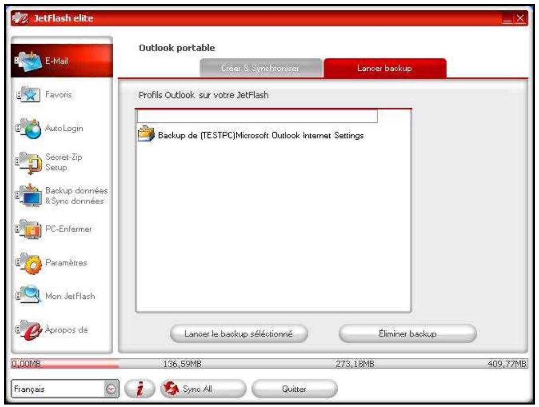 TRANSCEND JETFLASH ELITE V2.0 - Données outlook portables - 7