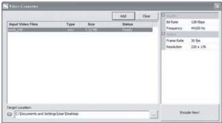 EMTEC LECTEUR MP4 C230 - Comment convertir un clip video - 1