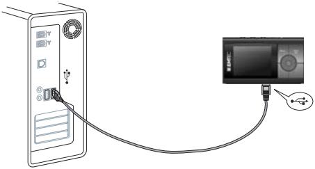 EMTEC LECTEUR MP4 C230 - CHARGEMENT DE LA BATTERIE - 1