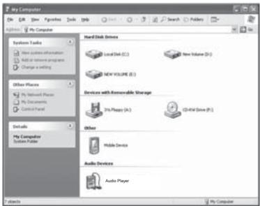 EMTEC LECTEUR MP4 C230 - Windows XP (MTP mode): - 2