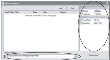 EMTEC LECTEUR MP4 C230 - Configuration de l'application - 1